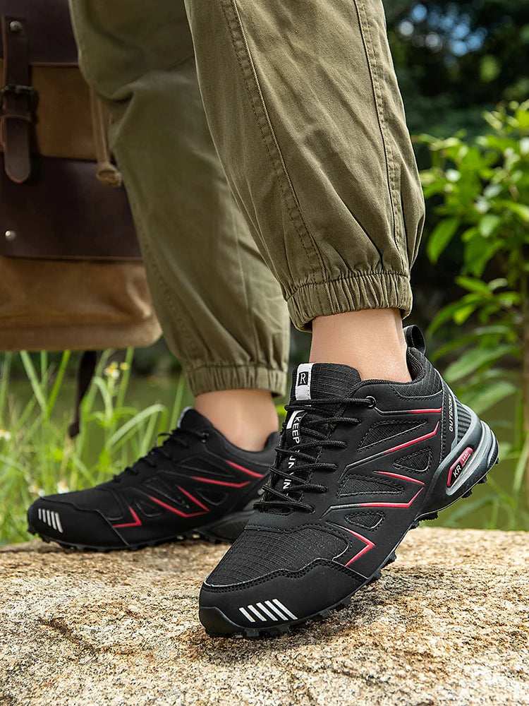 Men's Hiking Shoes Waterproof All-Terrain Outdoor Sneakers Non-Slip for Trekking Camping Tactical Training  Outdoor Cycling