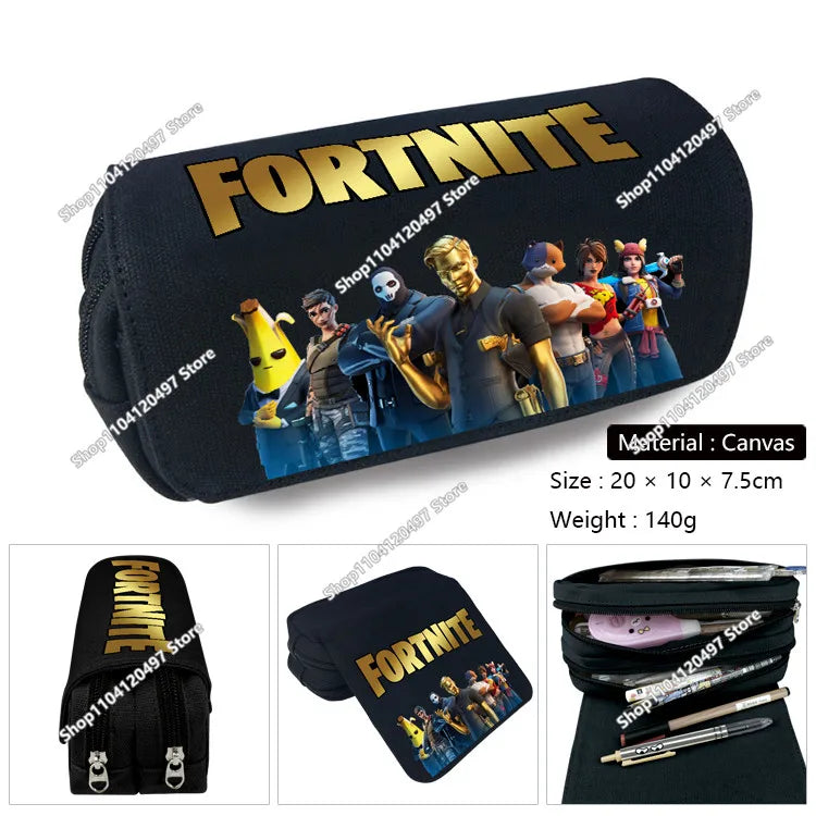 Fortnite Shooting Game Peripheral PU Snap Button Wallet Anime Coin Purse Folding Leather Wallet Card Holder Student Gifts