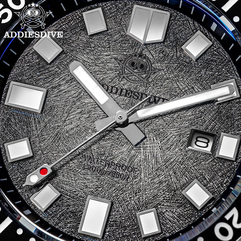 ADDIESDIVE Men's Luxury Watch 20Bar Waterproof  Display AD2511 Sapphire Glass Reloj Hombre BGW9 Super Luminous Quartz Watches