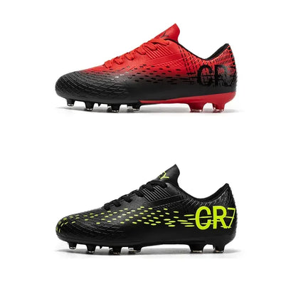 Low-Cut Football Cleats with Long TF Studs, Wear-Resistant and Flexible, Suitable for Outdoor Field Sports