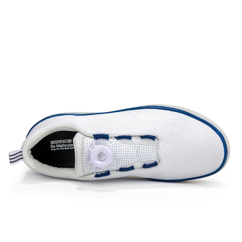 Golf Shoes Men Big Size To 47# Rotating buckle Professional Non Slip Spikeless Outdoor Beginner Training Golf Sneakers Unisex