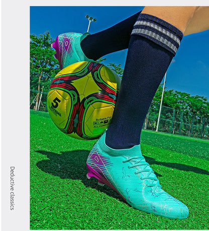 New Men's Football Boots Sneakers FG Soccer Shoes Training Wholesale Top Quality Cleats Non-Slip Drop Shipping Unisex Adult