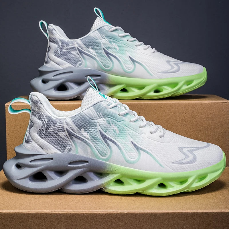 Men Running Shoes Breathable Mesh Sports Shoes Cushion Casual Sneakers Lightweight Comfortable Tennis Shoes﻿ Athletic Footwear