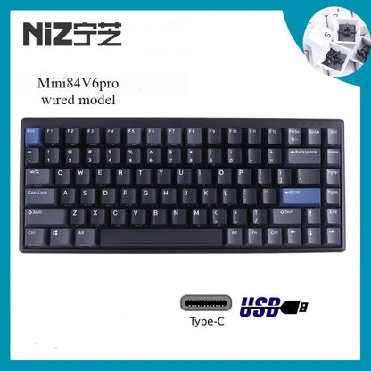 8000Hz Gaming NIZ Mini84 v6 Pro Silent Keyboard Topre Programmable 1ms DRT Capacitive Keyboard 35g 45g Mini 84 X99 S104
