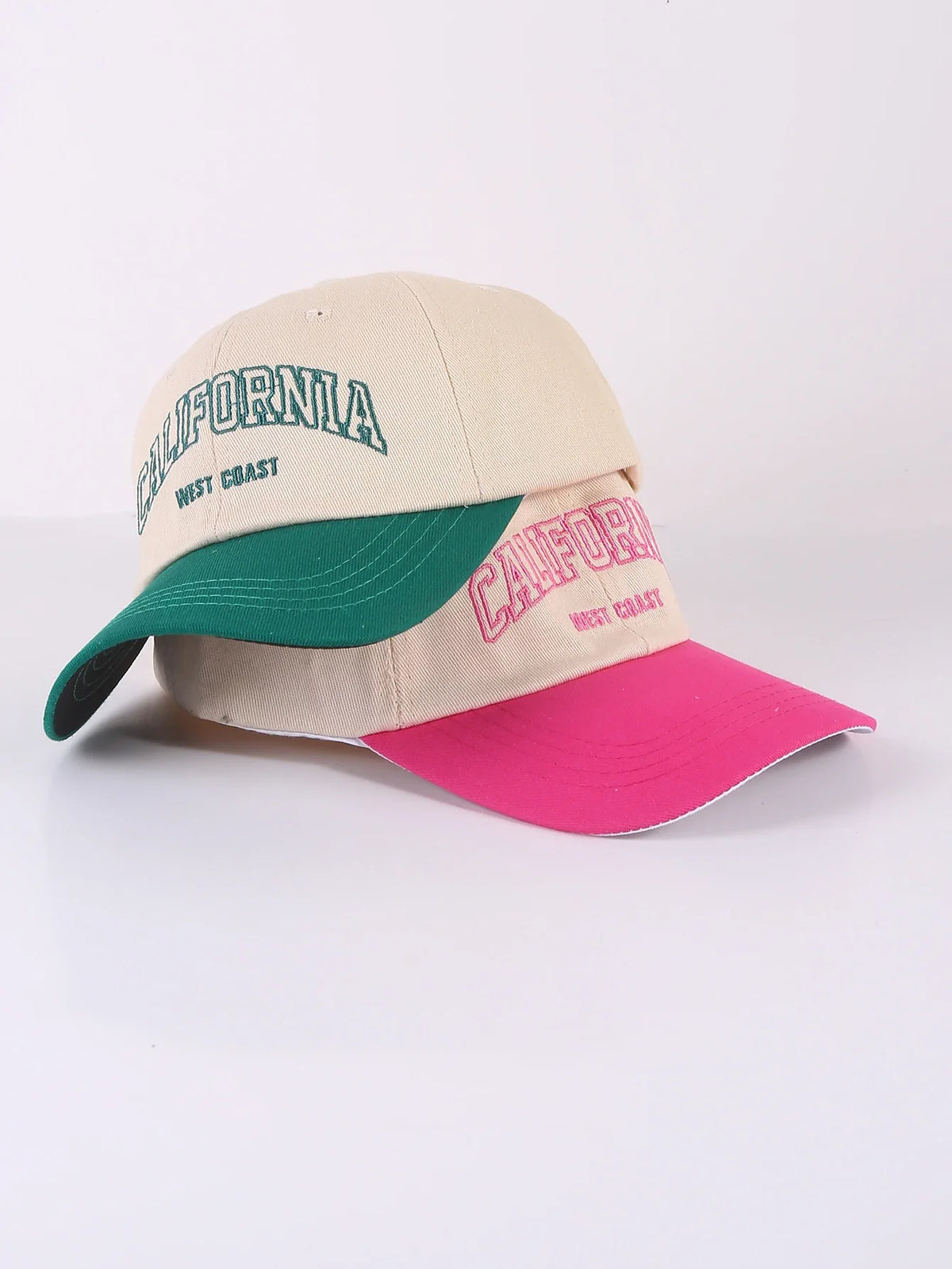 Unisex-baseballkepsar med broderade bokstäver, tvättbara, för vår och höst, justerbara fritidskepsar för utomhusbruk, solskyddskepsar för barn