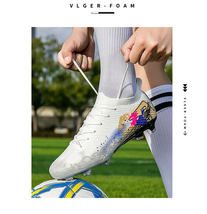 New Men Soccer Shoes Grass Ultralight Sport Comfortable Adult Non-Slip Football Boots Outdoor Cleats Sport Futsal Training Match