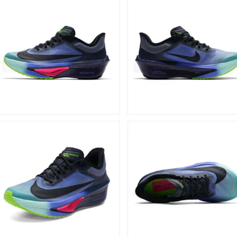 Nike Zoom Fly 6 Men's Racing Road Running Shoes – Lightweight ZoomX Foam Breathable Cushioned Sneakers FN8454-402/800/004/403