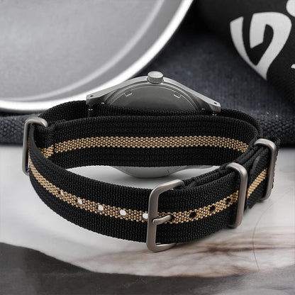 Militado ML07 Military Watch VH31 Quartz Movement Sapphire Crystal Luminous AR Coating Vintage Watches 100m Waterproof