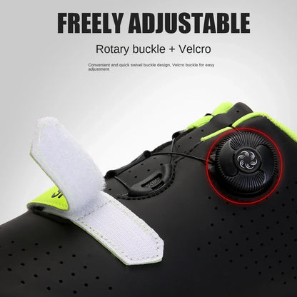 Professional New Sneakers Men Ultralight Double Buckles Cycling Shoes MTB Luminous Road Bike Shoes