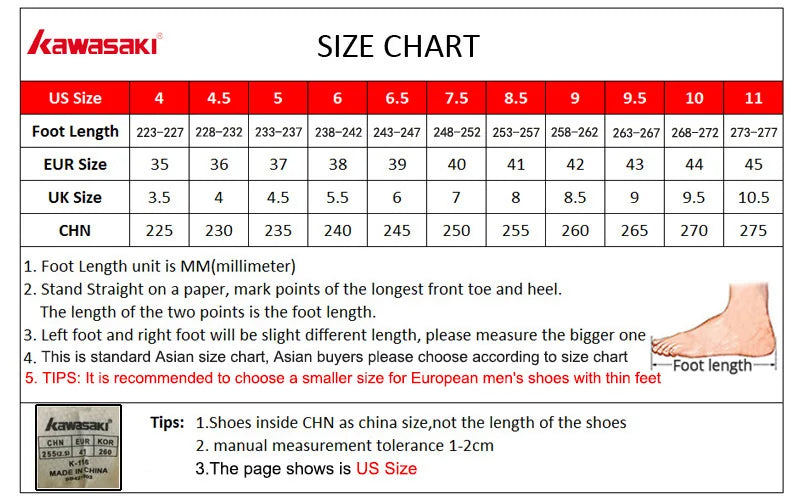 Kawasaki Professional Badminton Shoes  Breathable Anti-Slippery Sport Shoes for Men Women Sneakers K-063