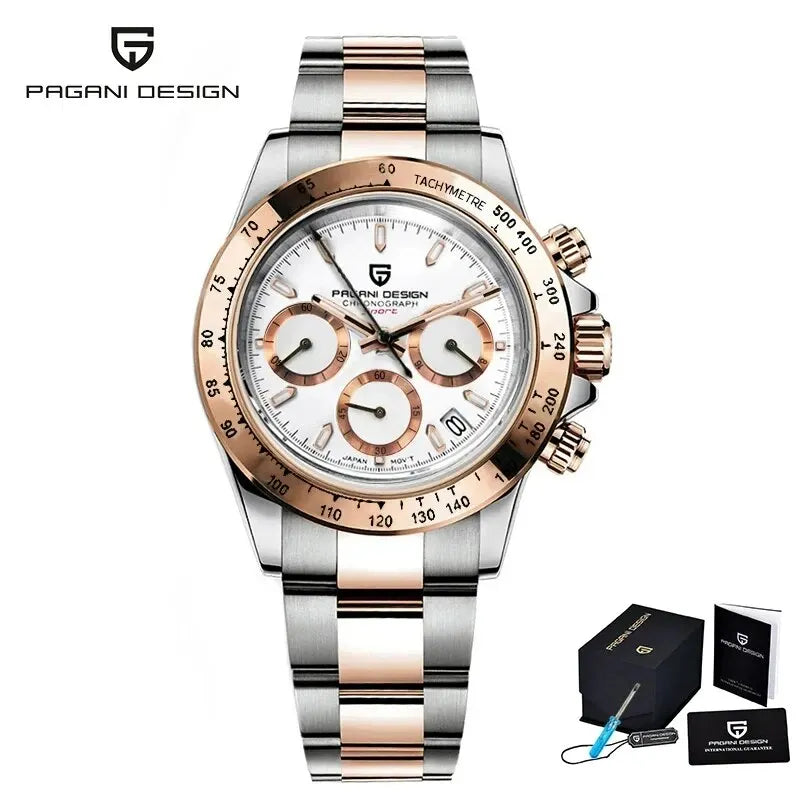Gold 1644 PAGANI DESIGN 2026 New Men's Watches Top Brand Luxury Mens Quartz Wrist Watch Men Watch Men Chronograph Waterproof
