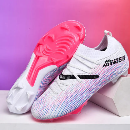 Tacchetti da calcio turf professionali da uomo, scarpe da calcio con mesh traspirante per ragazzi, sneakers antiscivolo da uomo Society Chuteira