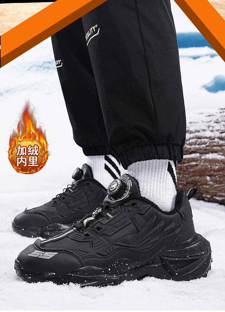 men boots 2025 New Winter Slippers Warm Men Shoes Waterproof Non-Slip Plush Sneakers Male tenis shoes Boots Men Sneakers Winter