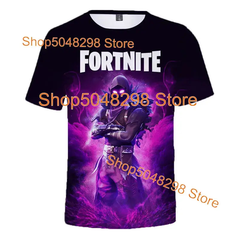 Μπλουζάκι Bushranger Fortnite για παιδιά, 3D εκτύπωση Banana Peely, T-shirt για άνδρες και γυναίκες, Tee Battle Royale Game, καλοκαιρινά τοπ, δώρα γενεθλίων