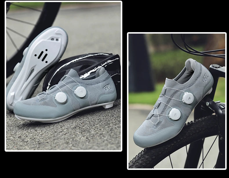 Professional Men Cycling MTB Shoes Route Cleats Speed Road Bike Sneaker Racing Women Flat Bicycle Mountain Spd Biking Footwear