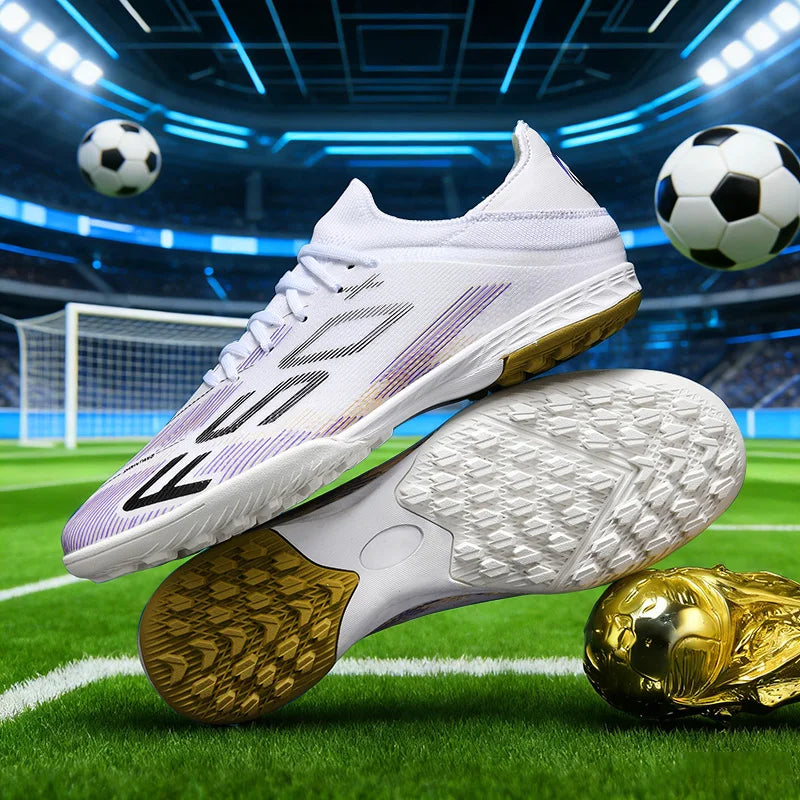New Men Soccer Shoes High-quality Cleats Football Boots Sneakers Hot-selling Indoor Futsal Non-Slip Match Grass High-top Outdoor
