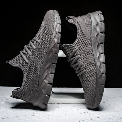 Men's shoes Four Seasons new plus size Flying weaving Lightweight Breathable Casual Sports Shoes Soft Sole Outdoor Running Shoes