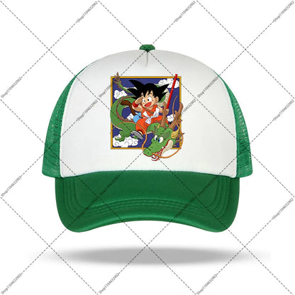 Dragon Ball-baseballkeps för kvinnor och män, solhattar, kepsar med tryck av seriefigurer och anime, bekväma unisex-bomullskepsar för vuxna, perfekta som sommargåvor och festpresenter
