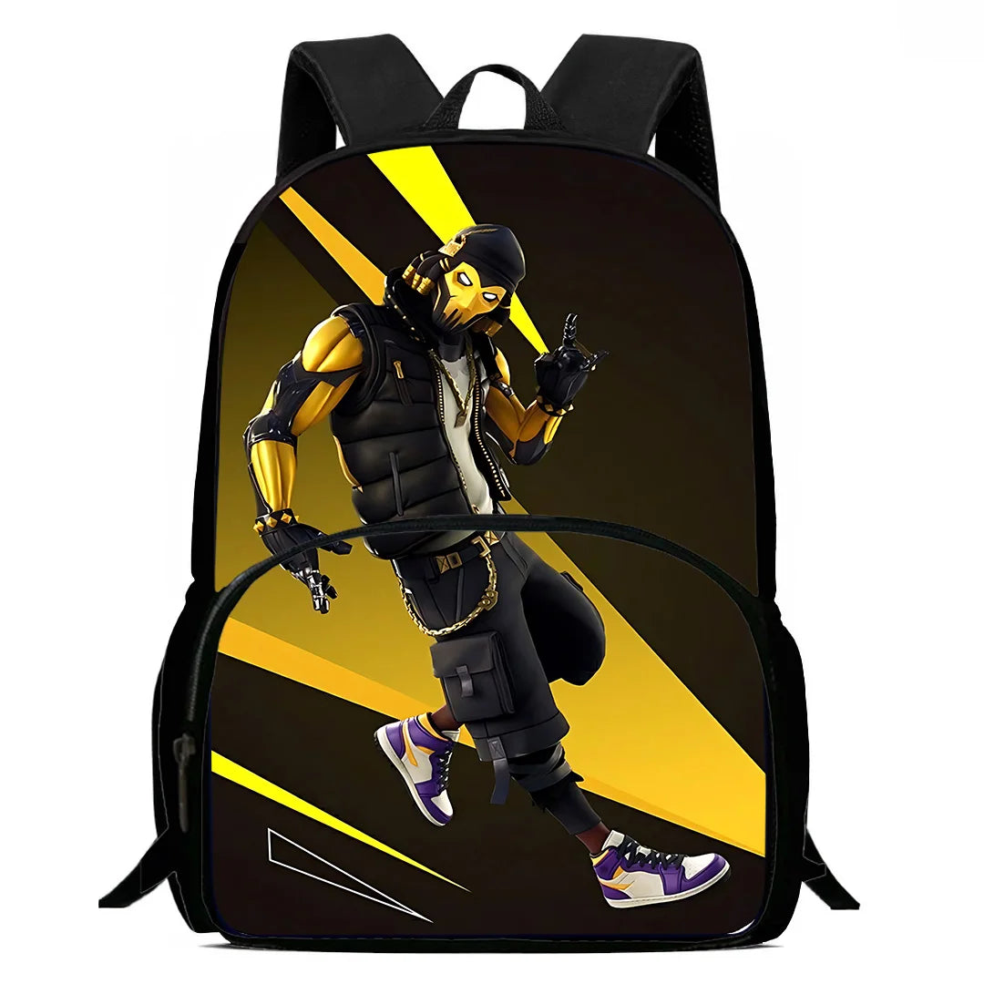 Mochilas Classic Game Fortnites para Crianças, Rapazes e Raparigas, Presente de Aniversário para Estudantes, Mochilas Escolares Infantis de Grande Capacidade, Duráveis, para Campismo