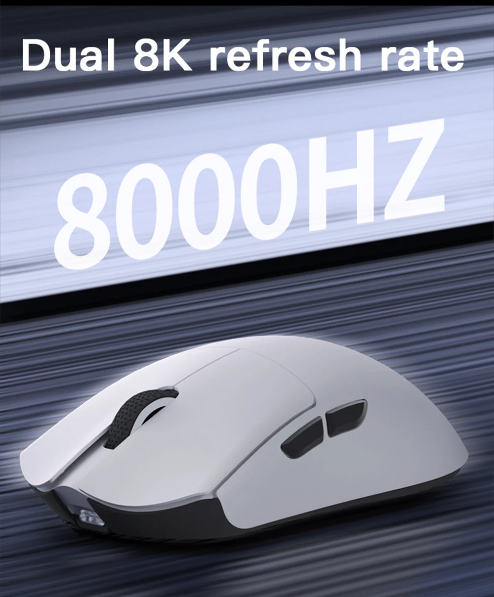 Darmoshark M3 V2 Gaming Mouse Wireless Tri-Mode 8K, PAW3395 Sensor, 26K DPI Ultra-Light Gaming Mouse for PC & Laptop