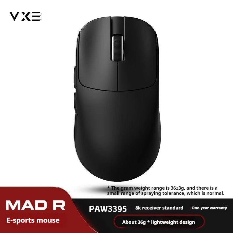 ATK VXE VGN MAD R Major Ultra-Lightweight Wireless Gaming Mouse, Ergonomic Dual-Mode Wireless Mouse with PAW3395 Sensor for Esports, Office & Gaming