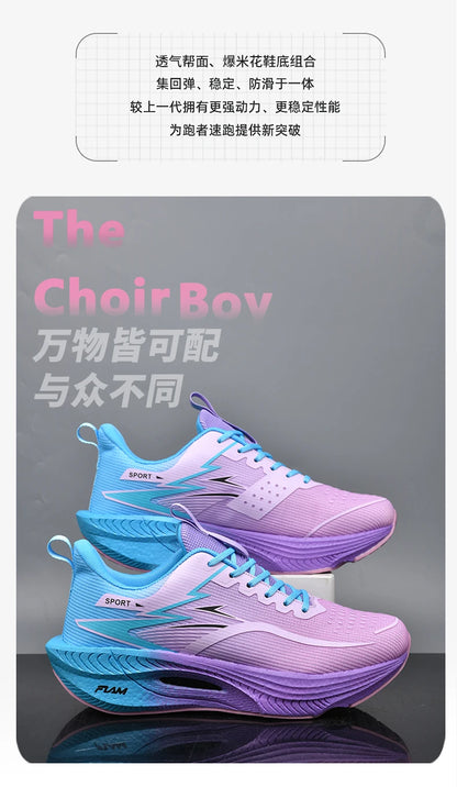 Men Sports Running Shoes Marathon Air Cushion Breathable Lightweight Comfortable Women Outdoor Athletic Sneakers Jogging Tenis