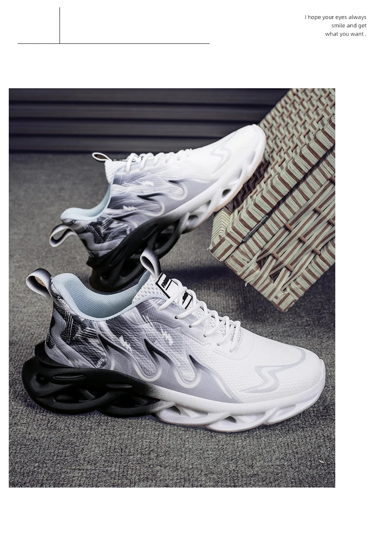 Men Running Shoes Breathable Mesh Sports Shoes Cushion Casual Sneakers Lightweight Comfortable Tennis Shoes﻿ Athletic Footwear