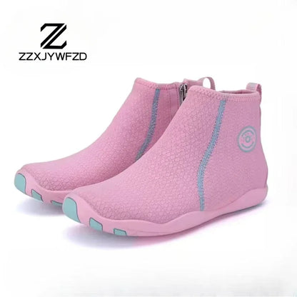 Zapatillas deportivas de exterior para senderismo y vadeo, unisex, para natación, calzado acuático de caña alta barefoot, zapatos aqua para playa, fitness, buceo y surf