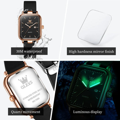 OLEVS 7089 Watch For Women Top Brand Calendar Quartz Woman Watch Waterproof Luminous Simple Fashion Elegant Ladies Hand Clock