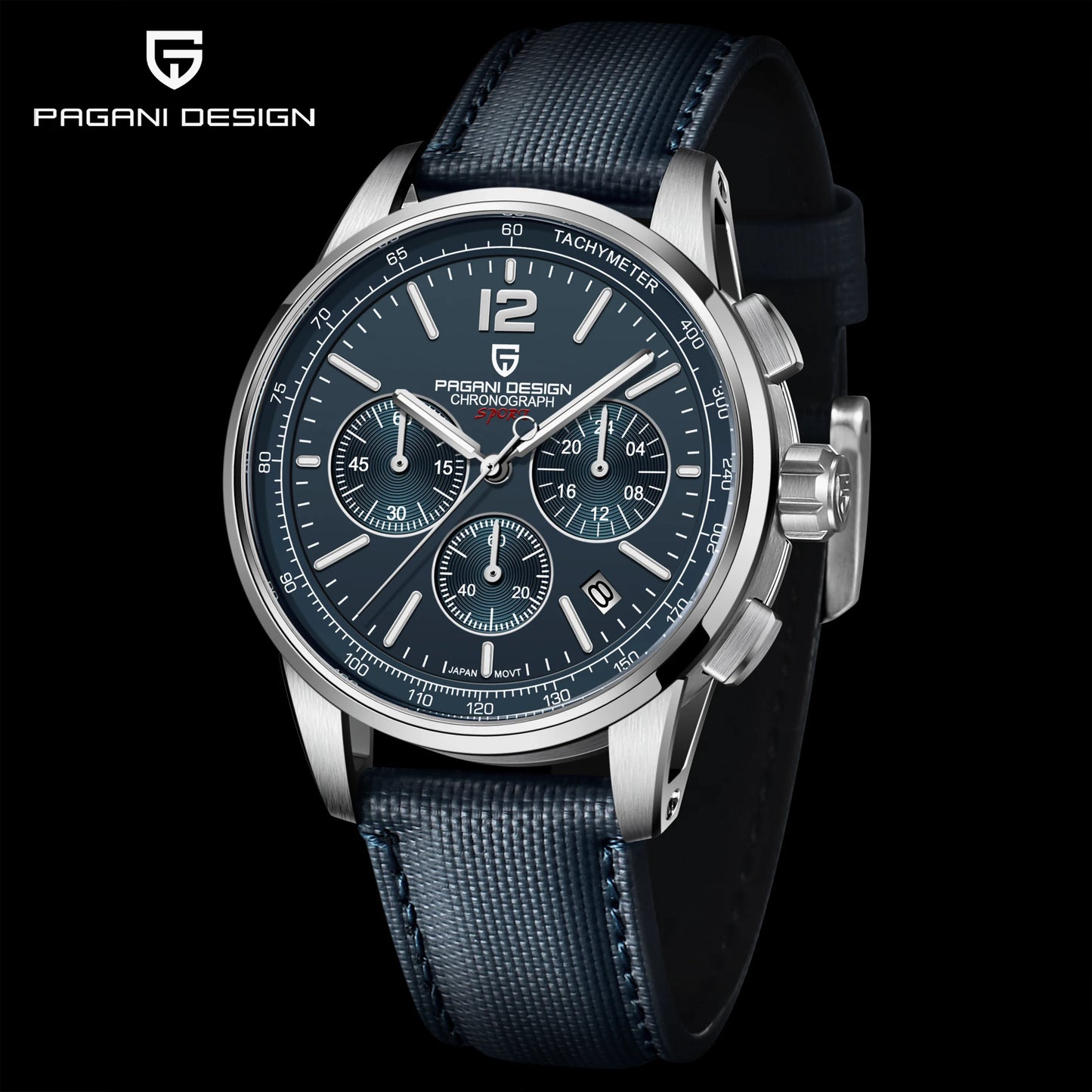 PAGANI DESIGN 2025 New Men Quartz Watches VK63 Fashion Casual 100M Water Resistant Sapphire Glass Stainless Steel Watches