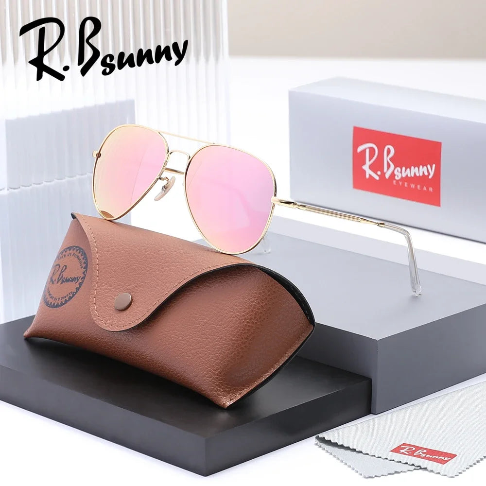 Trend Men Pilot Sunglasses Polarized Luxury Sun Glasses Women Mirror Colors Driving Male Shades UV400