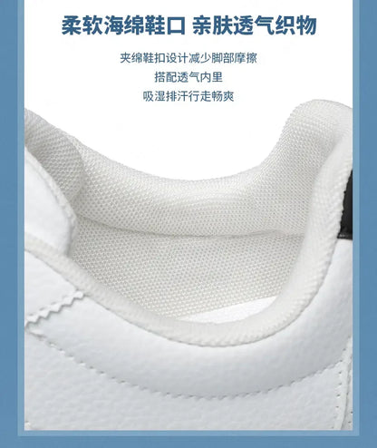Leisure Running Summer Fashion Anti Slip Mountaineering PU Leather Sports Shoes Tennis Trend  Hot Selling Men White Flat Shoes