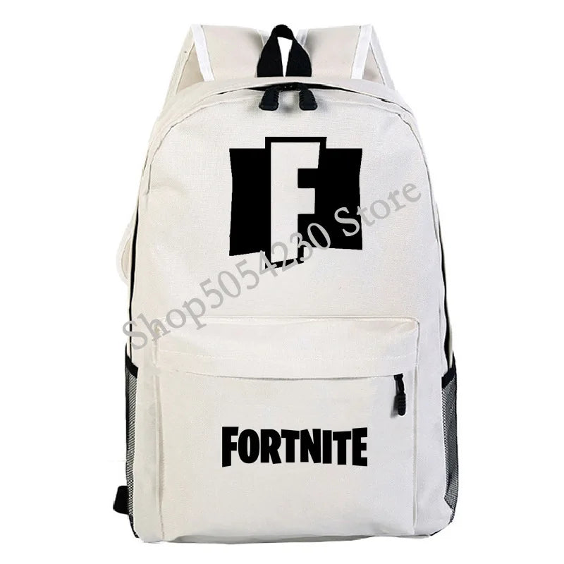 Mochila Fortnite Games, mochila escolar Fortnite para adolescentes, unissexo, com compartimento para portátil, para escola, viagens e uso casual