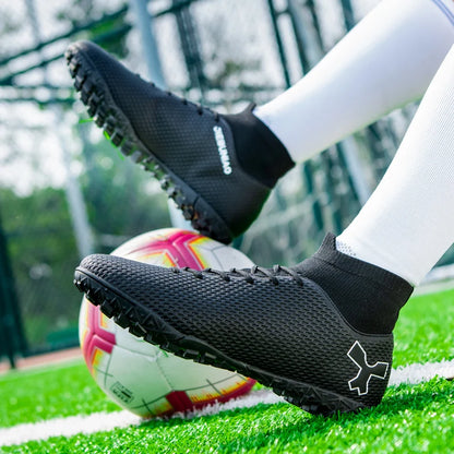 Men Quality Soccer Shoes Durable Boys Football Boots Lightweight Children Football Shoes Futsal Training Sneakers Soccer Cleats