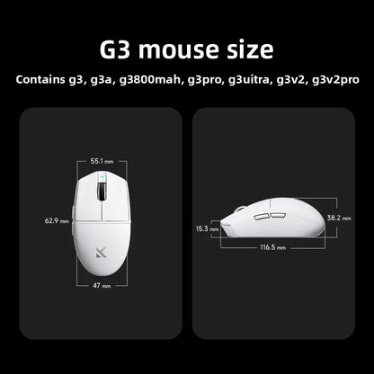 Rato Sem Fios MCHOSE G3 V2 PRO Bluetooth Tri-Mode Ergonómico e Leve para Portátil, Escritório, Gaming e Acessórios de Computador