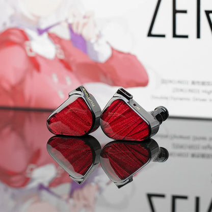 Auscultadores intra-auriculares audiófilos com fio TRUTHEAR x Crinacle ZERO:RED Dual Dynamic Driver 0.78 2Pin HiFi