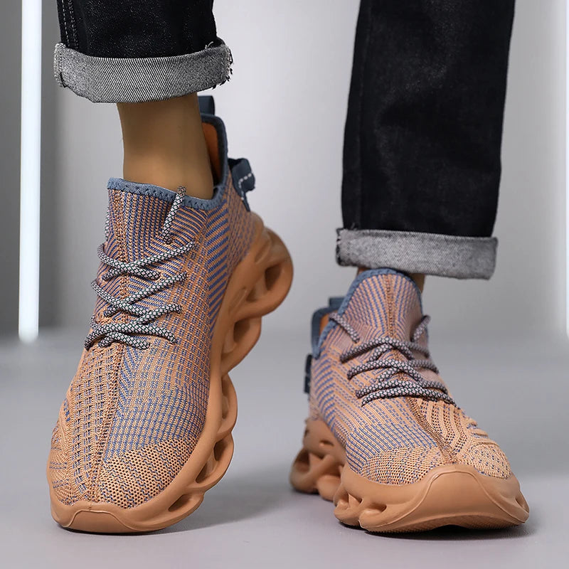 New Running Sneakers Newest Breathable Comfort For Women Low Top Large Size Men's Sports Increase Shoes Mesh Jogging Casual