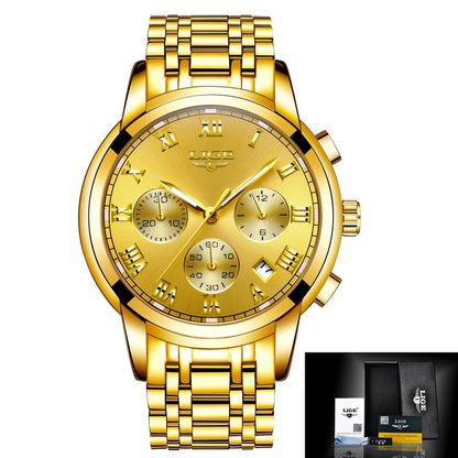 LIGE New Fashion Luxury Women Watch Waterproof Quartz Ladies Watches Business Steel Band Casual Bracelet Date Clock Wristwatches