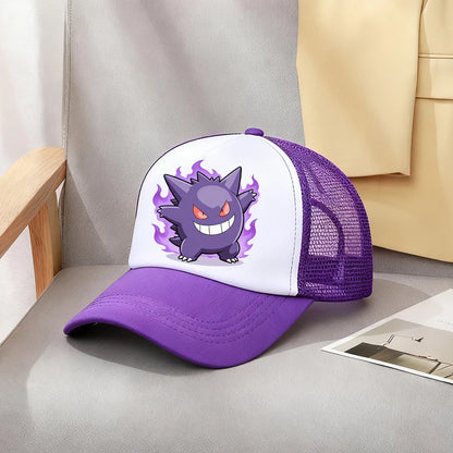 Pokemons Baseball Cap Boys Girl Pikachu Cartoon Character Hat Anime Canvas Hats Sport Outdoor Casual Sunshade Caps Birthday Gift