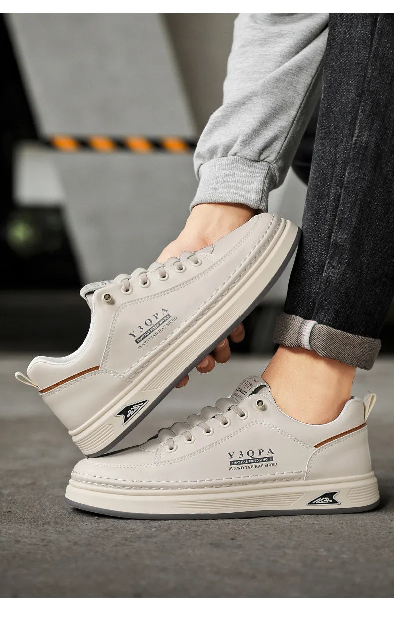 Modieuze casual zomerrijschoenen voor heren, sportieve instaploafers, veelzijdig, comfortabel, ademend, slijtvast leer -..