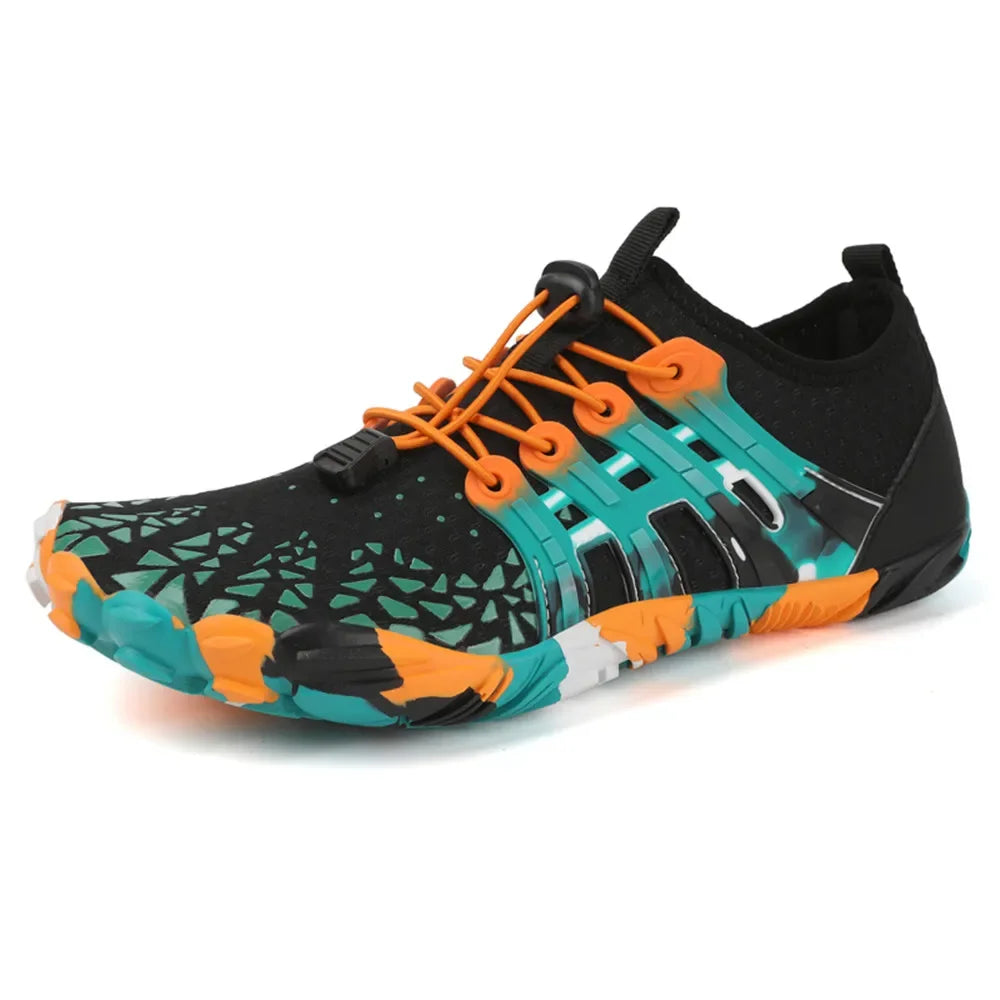 Men Women Water shoes Upstream Wading Swimming Barefoot Five Fingers Aqua Shoes Colorful Beach Seaside Light Unisex Sneakers New