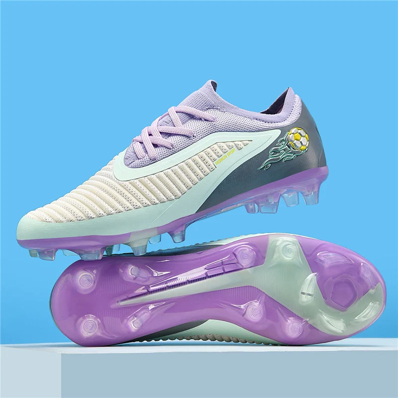 New Men Football Boots Sport Soccer Shoes Outdoor Cleats Adult Non Slip Boys Long Spikes Training Breathable Match Comfortable