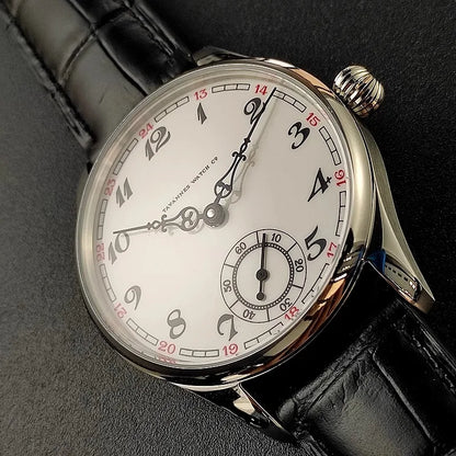 Men's Manual Mechanical Watch Roasted Blue Pin Seagull ST3621 Vintage Business Men's Waterproof Genuine Leather Watch
