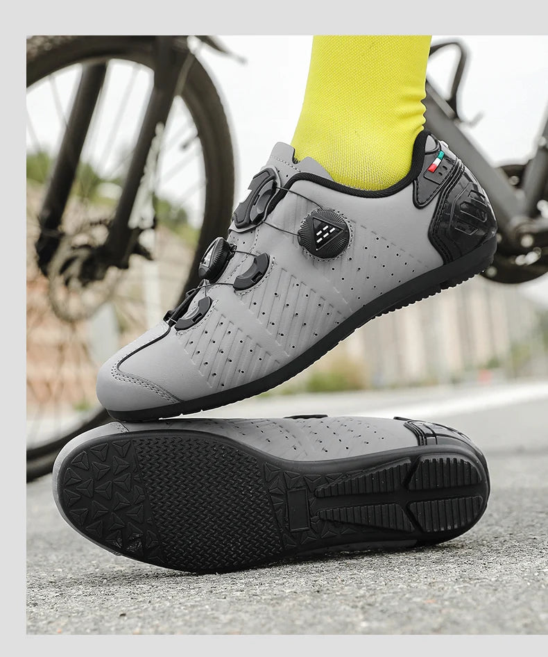 Highway bike cycling shoes, breathable and wear-resistant mountain bike cycling shoes, professional bike lock shoes Men or Women