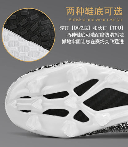 Men Soccer Shoes Kids Football Boots Women Professional Soccer Cleats Antiskid Chaussure Football TF/FG Outdoor Football Shoes