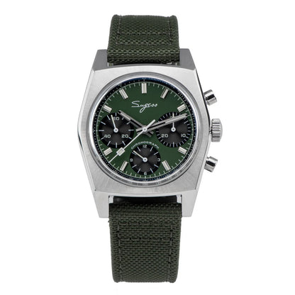 Sugess S419 Series 37mm Original Swanneck Movement Chronograph Master Mens Watch Mechanical Wristwatch Dome Sapphire Crystal New