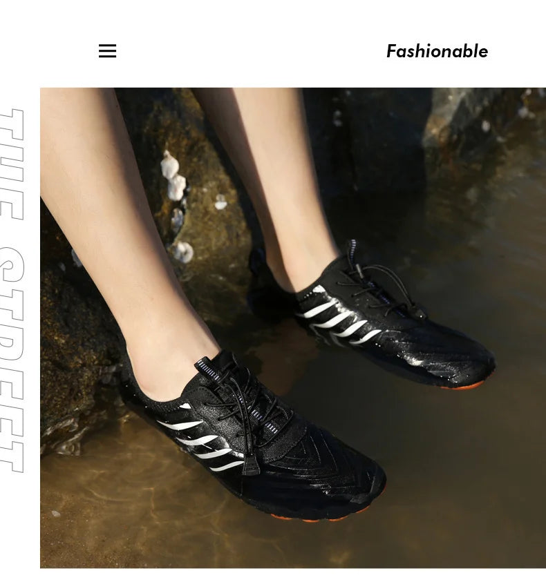 Men Women Water Shoes Aqua Shoes Drainage Beach Sports Swim Sandals Quick Dry Boating Barefoot Diving Fishing Surfing Sneakers