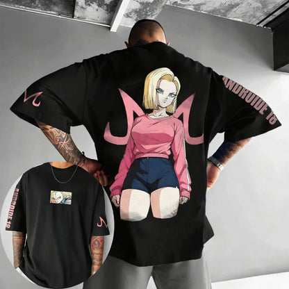 Oversized Cosplay Costumes Dragon Ball Broli 2026 Summer New Product Harajuku Anime Printed Y2K Hip Hop Casual Unisex T-shirt
