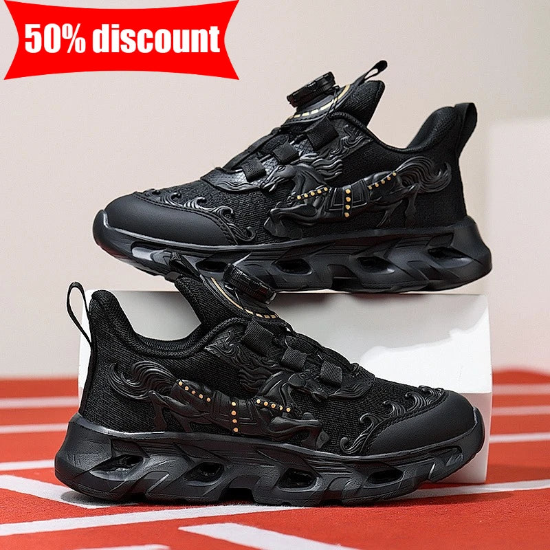Dziecięce buty sportowe – modne, siateczkowe, studenckie, amortyzowane buty treningowe – nowe, oddychające, antypoślizgowe buty do codziennego biegania