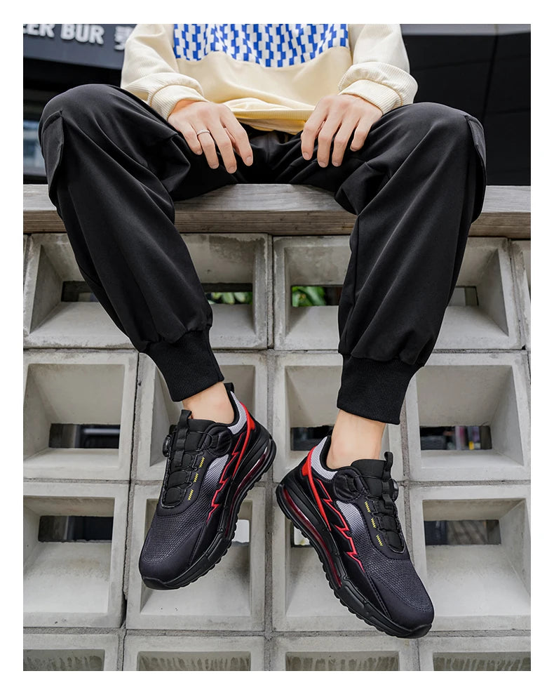 Spring & Summer Men's Running Shoes  Outdoor Hiking,Wear-Resistant Trail Shoes with BOA Closure,Breathable Sports & Casual Style